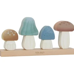Puzzle champignons à empiler en bois FSC Forest Friends