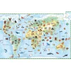 Puzzle d'observation avec livret Les animaux du monde (100 pièces)