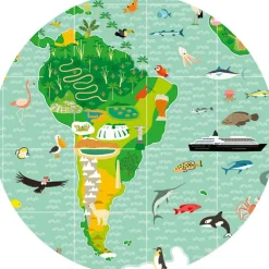 Puzzle d'observation avec livret Tour du monde (200 pièces)