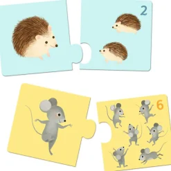 Puzzle duo-trio Bébés animaux (24 pièces)