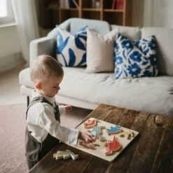 Puzzle en bois Dino (7 pièces)