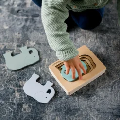 Puzzle en bois Eléphant (6 pièces)