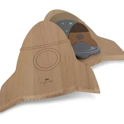 Puzzle en bois fusée