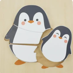 Puzzle en bois Pingouin (4 pièces)