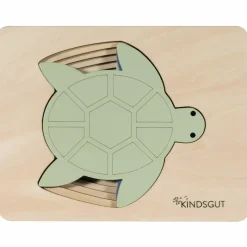 Puzzle en bois Tortue (6 pièces)