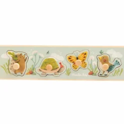 Puzzle encastrable 4 animaux Trois petits lapins