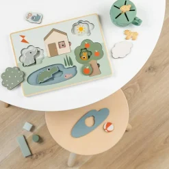 Puzzle encastrable Deer friends Multicolore