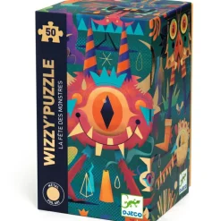 Puzzle métallisé Wizzy La fête des monstres (50 pièces)