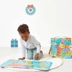 Puzzle mural magnétique Le monde