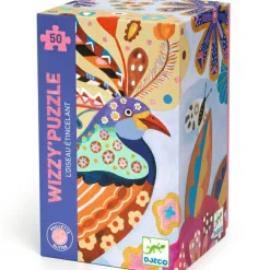 Puzzle pailleté Wizzy L'oiseau étincelant (50 pièces)