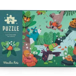 Puzzle phosphorescent La cascade Dans la jungle (24 pièces)