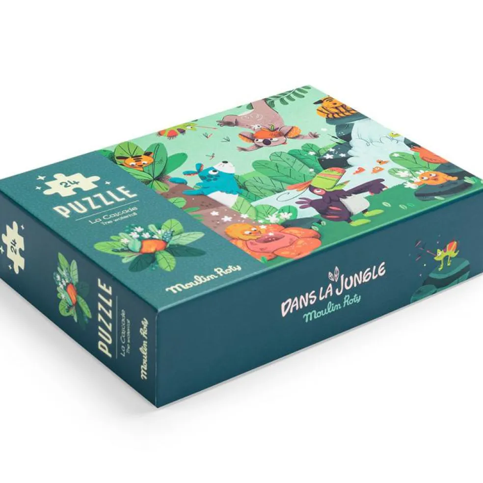 Puzzle phosphorescent La cascade Dans la jungle (24 pièces)