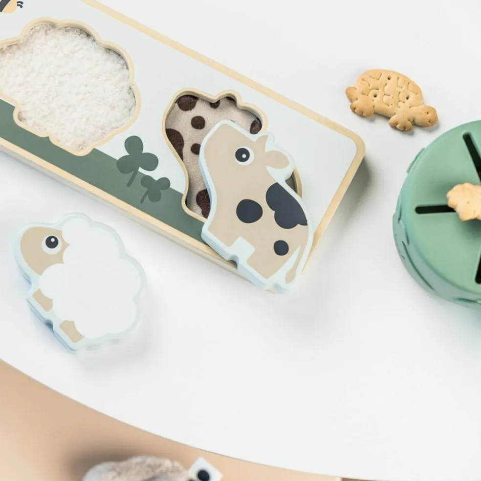 Puzzle sensoriel Tiny farm Multicolore