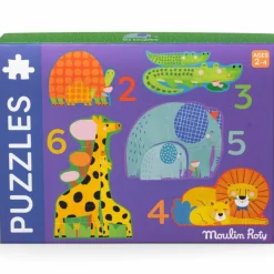 Puzzles évolutifs animaux Les Toupitis (20 pièces)