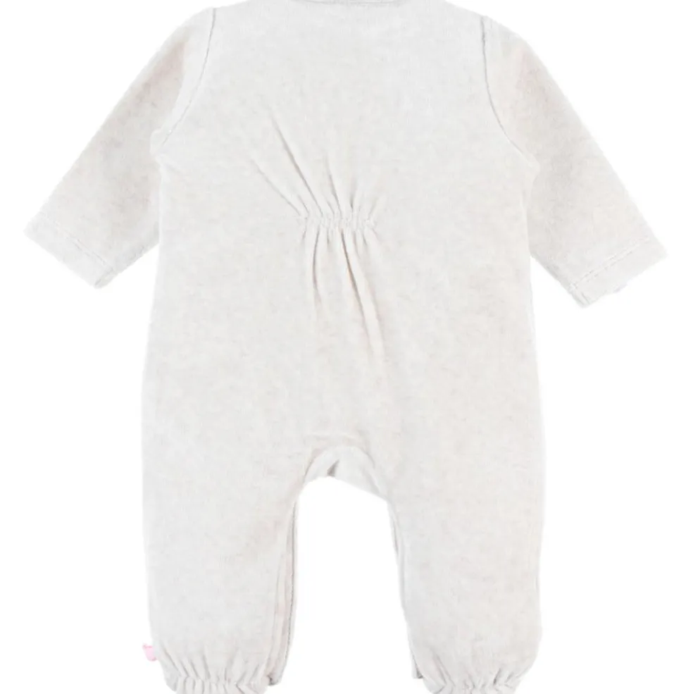 Pyjama chaud en velours Lapin écru (prématuré)