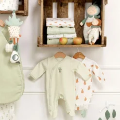 Pyjama chaud rayures vertes Botanica (naissance)