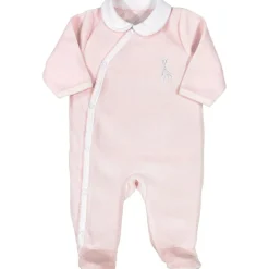 Pyjama croisé en velours rose Sophie la girafe (naissance)