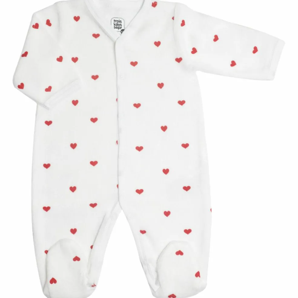 Pyjama Cœurs Rouges (1 mois)