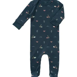 Pyjama en coton bio Rabbit mood indigo (0-3 mois : 50 à 60 cm)