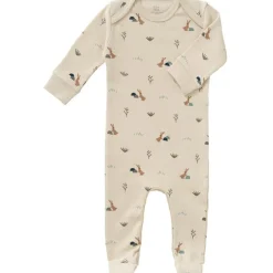 Pyjama en coton bio Rabbit sandshell (0-3 mois : 50 à 60 cm)