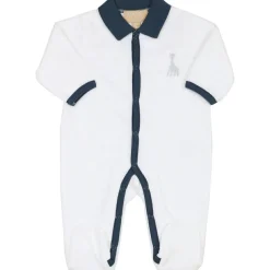 Pyjama en velours blanc Sophie la girafe (naissance)
