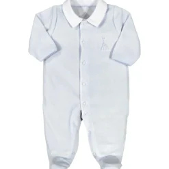 Pyjama en velours bleu Sophie la girafe (naissance)