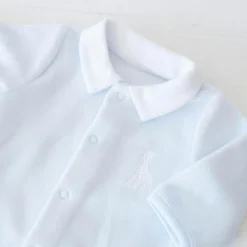 Pyjama en velours bleu Sophie la girafe (3 mois)