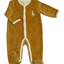 Pyjama en velours camel Sophie la girafe (3 mois)