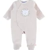 Pyjama en velours lion beige (3 mois)