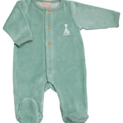 Pyjama en velours olive Sophie la girafe (1 mois)