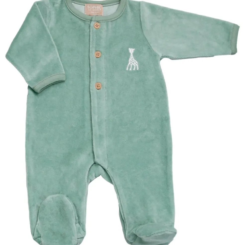 Pyjama en velours olive Sophie la girafe (3 mois)