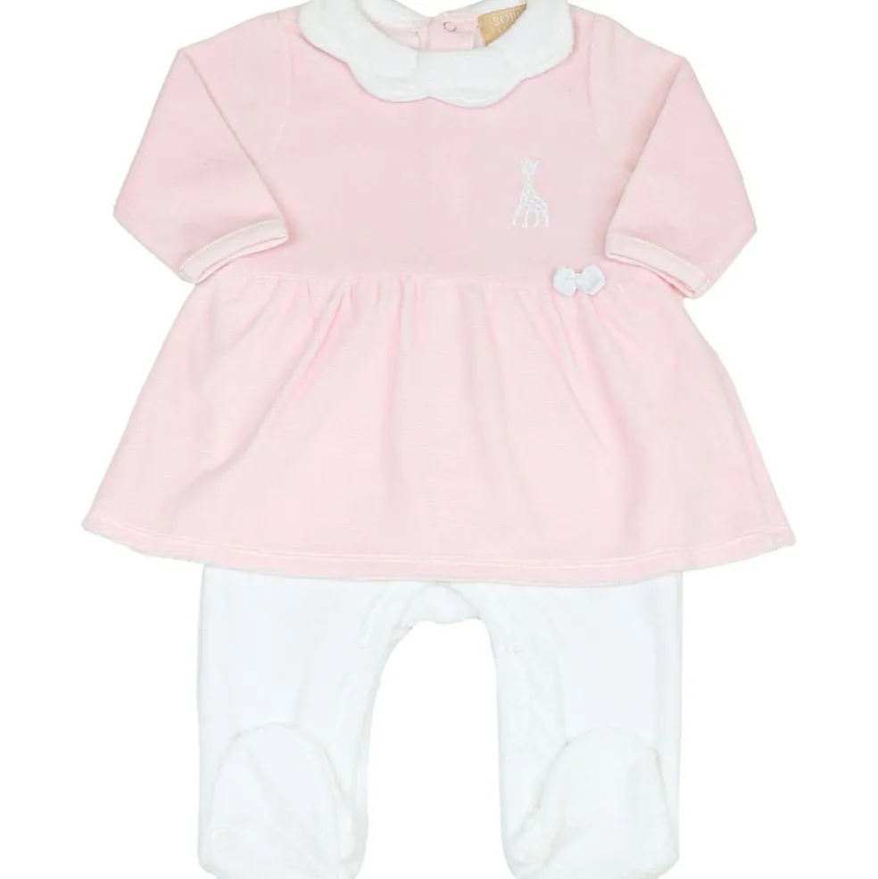 Pyjama robe Sophie la girafe rose (3 mois)