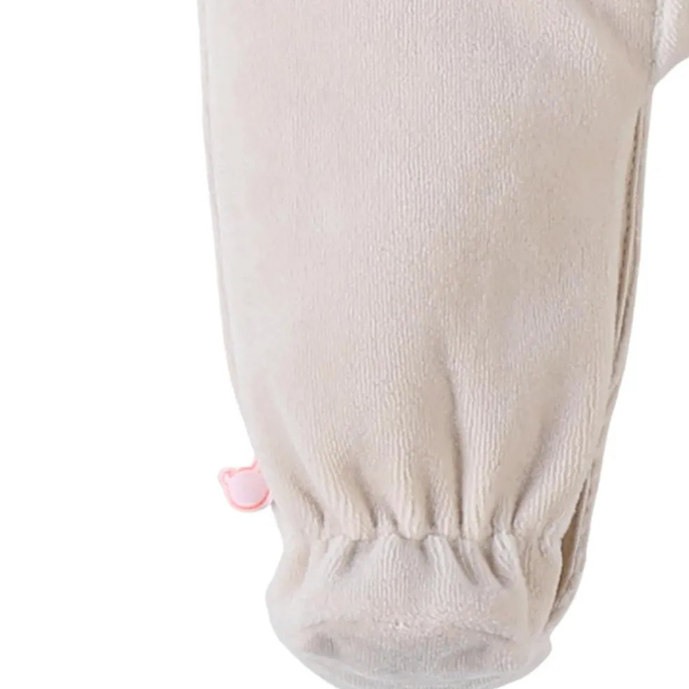 Pyjama velours beige éléphant (12 mois)