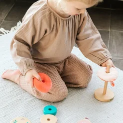 Pyramide à empiler Anaïs le flamant rose - Reconditionné