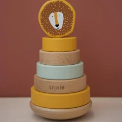 Pyramide à empiler en bois Mr. Lion