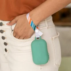 Range sucette silicone Paci Pod Vert clair