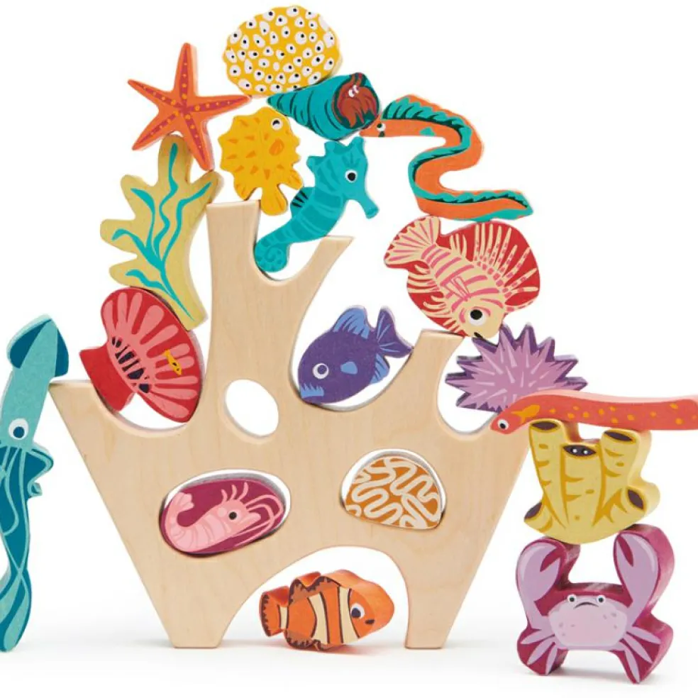 Récif de corail en bois à empiler