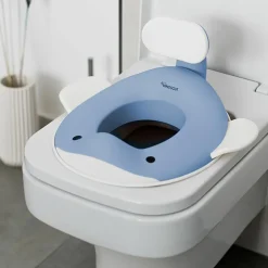 Réducteur de toilette Baleine Bleu pigeon