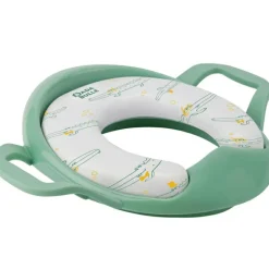 Réducteur de toilette rembourré avec poignées