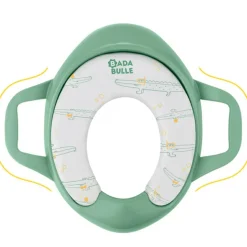 Réducteur de toilette rembourré avec poignées