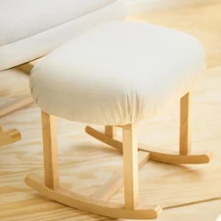 Repose pied lin beige