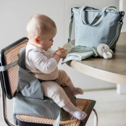 Réhausseur transportable à pois Poppy Mousse