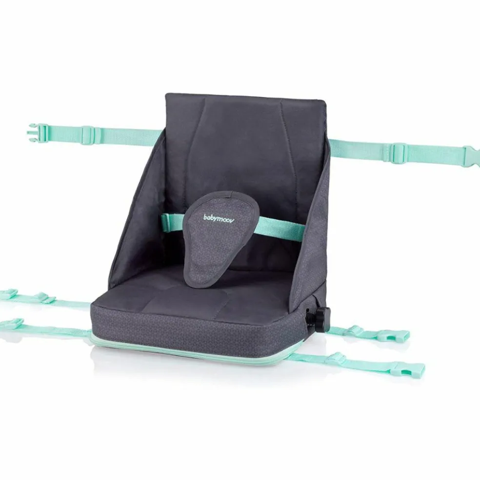 Réhausseur Up & Go gris et vert d'eau