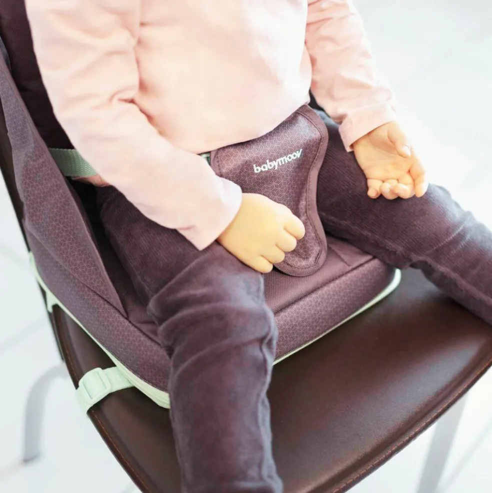 Réhausseur Up & Go gris et vert d'eau