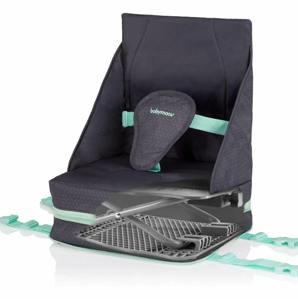 Réhausseur Up & Go gris et vert d'eau