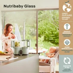 Robot cuiseur Nutribaby Glass Celadon Green