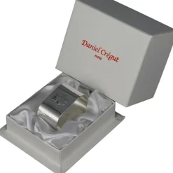 Rond de serviette Lien Ourson personnalisable (métal argenté)