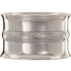 Rond de serviette Louis XVI en métal argenté + coffret (personnalisable)