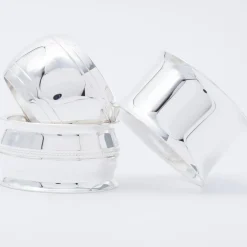 Rond de serviette Tonneau Filet personnalisable (métal argenté) dans son coffret