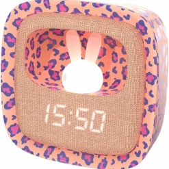 Réveil 2 en 1 Billy Clock Léopard Rose